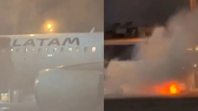 برازیل میں ایئرپورٹ کے رن وے پر آگ، 150 سے زائد مسافروں کو نکال لیا گیا۔