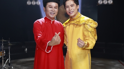 Sänger Minh Sang arbeitet in einem Musikvideo mit dem Volkskünstler Huu Quoc zusammen