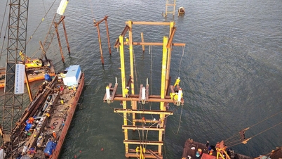 Energización de la línea aérea de 110 kV, restableciendo el suministro eléctrico a la zona económica especial de Phu Quoc