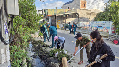 Bac Cam Ranh Mahallesi, çöpleri temizlemek ve drenaj kanallarını temizlemek için bir kampanya düzenledi.