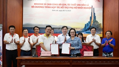 O HDBank oferece apoio de crédito para ajudar mulheres e pequenos comerciantes a restabelecerem seus meios de subsistência após tempestades e inundações.