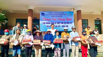 कैम ले वार्ड तूफान और बाढ़ से प्रभावित डाक लाक के लोगों का समर्थन करता है