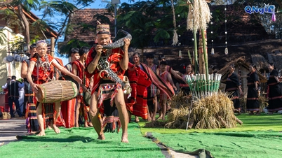 A Gie Trieng nép hagyományos Új Rizs Ünnepének helyreállításának megszervezése