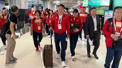 La delegación deportiva de Vietnam llega a Tailandia, lista para aspirar a 110 medallas de oro
