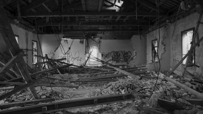 Dentro de un hospital psiquiátrico abandonado en una isla de Italia