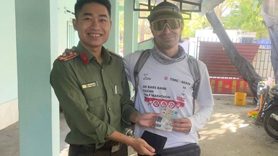 Beautiful act of a Russian tourist