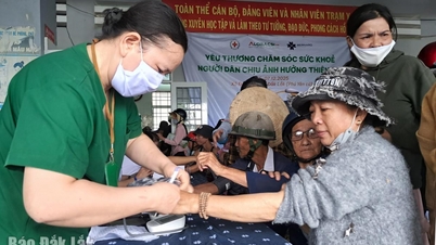 معاینه پزشکی و داروی رایگان برای ۱۰۰۰ نفر در منطقه فاجعه دیده کمون دونگ ژوان