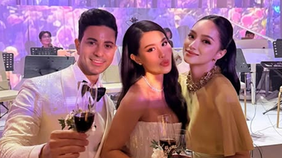 Huong Giang y otras estrellas asisten a la boda del cuñado de Ha Tang, la fashionista Tien Nguyen