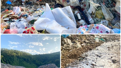 El vertedero del distrito 2 de Ha Giang está sobrecargado.