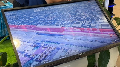 호치민시: 투덕구에 3D 디지털 지도가 있습니다.