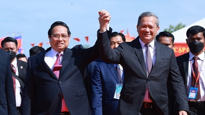 Vietnam és Kambodzsa miniszterelnökei felavatták a Tan Nam - Meun Chey határkapukat.