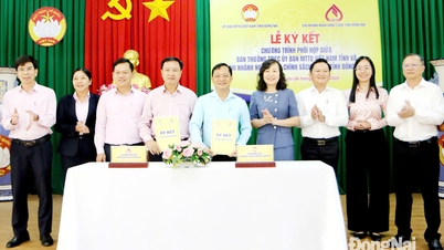 동나이성 베트남 조국전선위원회 상임위원회와 동나이성 베트남 사회정책은행 지점이 협력 프로그램에 서명했습니다.