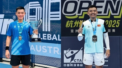 Hoang Nam - Vinh Hien menyelesaikan perseteruan di hari bahagia pickleball Vietnam