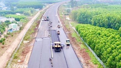 بلغ إجمالي الناتج الإنشائي لمشروع الطريق السريع بين هوا - فونج تاو أكثر من 6 تريليون دونج