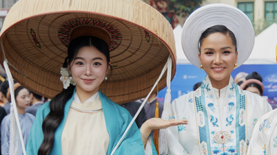 ลูกสาว MC Quyen Linh 'สร้างความฮือฮา' เมื่อสวมชุดเวียดนาม 'แข่งขันความงาม' กับ H'Hen Nie