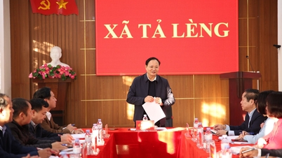 The Provincial Party Committee's working delegation worked in Ta Leng commune.