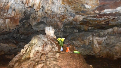 Erkunden Sie die Höhle mit Stalaktiten in Form eines meditierenden Buddhas in Ninh Binh.