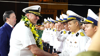 Les navires de l'US Navy USS Tripoli et USS Robert Smalls accostent au port de Da Nang