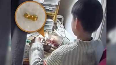 Niño de 8 años corta en pedazos el collar de oro de su madre para dárselo a sus compañeros de clase