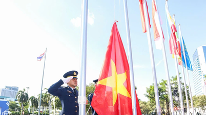 Flaggenhissungszeremonie der vietnamesischen Sportdelegation bei den 33. Südostasienspielen: Stolz und entschlossen