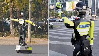 Kína humanoid robotokat használ a forgalom szabályozására és a bírságok távoli kiszabására.