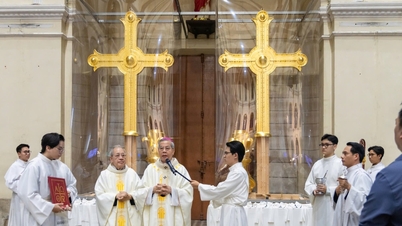 A cruz dourada, o campanário e a torre de zinco da Catedral de Notre Dame serão concluídos em abril de 2026.