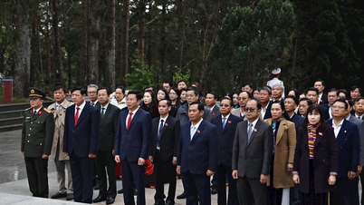 Đại biểu HĐND tỉnh Lâm Đồng dâng hương viếng anh hùng liệt sĩ