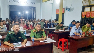 Polis Buon Don mengerahkan pelbagai bentuk propaganda undang-undang