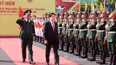 ประธานาธิบดีเลืองเกื่องเข้าร่วมงานฉลองครบรอบ 80 ปี วันประเพณีทหารภาค 7