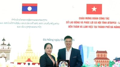 Η Ντα Νανγκ και η Αταπέου (Λάος) προωθούν τη συνεργασία στον τομέα της εργασίας και της απασχόλησης