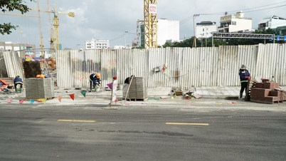 La rue Nguyen Cong Tru rouvre à la circulation après un affaissement de terrain.