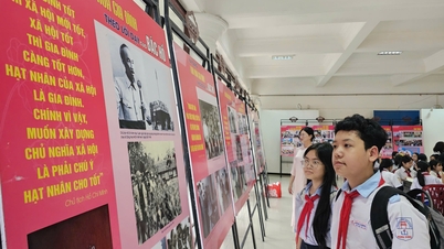 សិស្ស​មាន​អារម្មណ៍​រំភើប​ក្នុង​ការ​សិក្សា​ពី​ជីវិត និង​អាជីព​របស់​ពូ​ហូ។