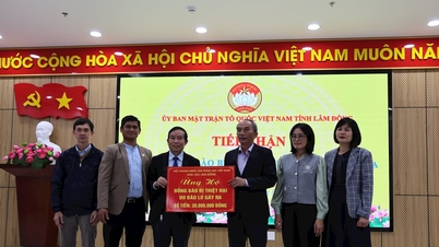 Το Πατριωτικό Μέτωπο του Βιετνάμ στην επαρχία Λαμ Ντονγκ λαμβάνει πόρους για την αντιμετώπιση των συνεπειών των φυσικών καταστροφών