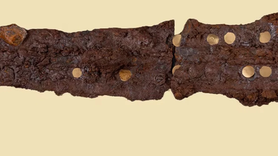 Zwei antike Speere mit Goldverzierungen in Dänemark entdeckt