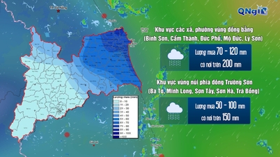 موسلادھار بارش کا مرکز کوانگ نگائی کے مشرقی علاقے میں ہوا۔