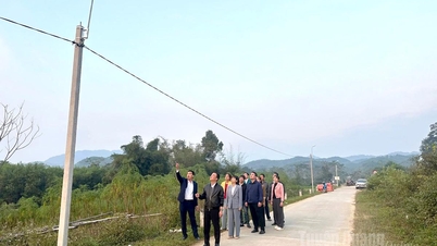 Tan My inaugure le projet « Éclairage des routes rurales ».