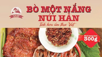 Sonnengetrocknetes Rindfleisch vom Nui Han-Gebirge – ein einzigartiges und ansprechendes Produkt.