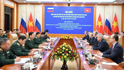 Генерал Фан Ван Джанг встречается с секретарем Федерального совета безопасности России.