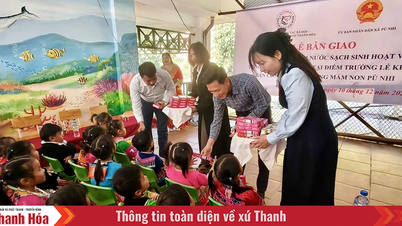 اهدای هدایا و تحویل پروژه آب پاک به مهدکودک پو نهی.