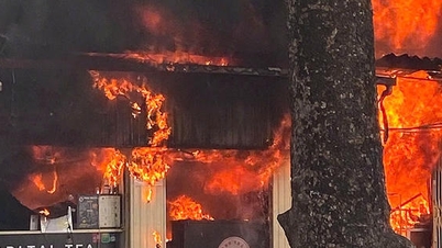 Incendie majeur rue Lo Duc, à Hanoï