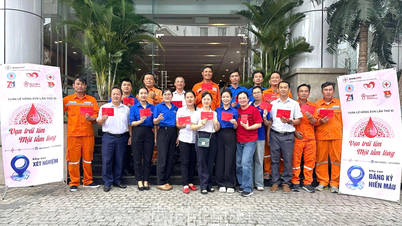 A Khanh Hoa Power Corporation alkalmazottai 113 egység vért adtak.