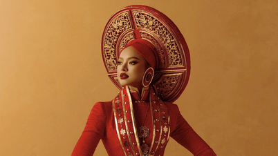 La créatrice a puisé son inspiration auprès de l'impératrice Nam Phuong pour concevoir les tenues du concours Miss Charm 2025.