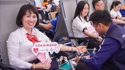 Les responsables et les employés de la compagnie d'électricité de Hai Phong ont fait don de plus de 220 unités de sang.