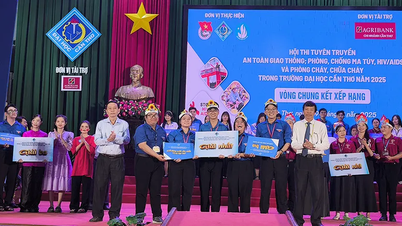 Közlekedésbiztonsági tudatossági verseny; drogmegelőzés, HIV/AIDS megelőzés és ellenőrzés; valamint tűzmegelőzési és tűzoltási verseny a Can Tho Egyetemen 2025-ben.