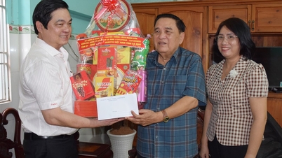 Visiting and paying tribute to former provincial leaders on the occasion of the 85th anniversary of Ca Mau's revolutionary tradition.