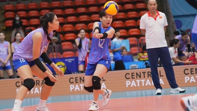 Tim voli putri Vietnam meraih kemenangan kedua mereka di SEA Games ke-33.