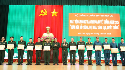 Het militair commando van de provincie Gia Lai organiseerde de militair-politieke conferentie van 2025.