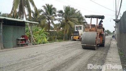 Dong Thap: Több mint 242 milliárd VND-t költöttek utak és vízi utak karbantartására és javítására.