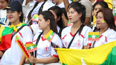 Болельщики из Мьянмы заполнили стадион, запугивая женскую сборную Вьетнама.