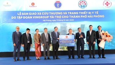 Bàn giao xe cứu thương và trang thiết bị y tế cho Trung tâm Cấp cứu 115 thành phố Hải Phòng